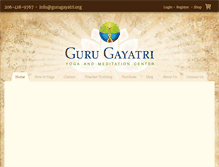 Tablet Screenshot of gurugayatri.org